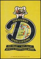 1966 Dunakanyar Vendéglátóipari Vállalat Villamosplakátja, Vác, Pest M. Nyomda, 24x17 Cm - Autres & Non Classés