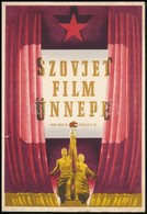 1953 Szovjet Film Ünnepe - Kisplakát, Kis Szakadással, 23,5×16,5 Cm - Sonstige & Ohne Zuordnung