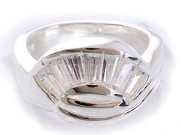Ezüst(Ag) Extravagáns Köves Gyűrű, Jelzett, Méret: 544, Bruttó: 7 G - Sonstige & Ohne Zuordnung