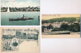 5 Db RÉGI Külföldi Városképes Lap / 5 Pre-1945 European Town-view Postcards (Mariazell, Marienbad - Marianské Lázne, Mir - Ohne Zuordnung