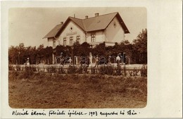 * T1/T2 1903 Alcsút, Alcsúth-Felcsúth; Vasútállomás Felvételi épülete, Vasutas. Photo - Non Classés