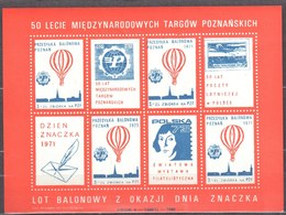 Poland 1971 - Balloon Label - Sheet MNH(**) - Ohne Zuordnung