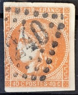 FRANCE 1870 - MARSEILLE Cancel - YT 48 - 40c - 1870 Bordeaux Printing