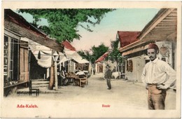 T2 1908 Ada Kaleh, Török Bazár, üzletek. Ali Mehmed Kiadása / Turkish Bazaar, Shops + "ORSOVA - BUDAPEST 179. SZ. B" Vas - Non Classés