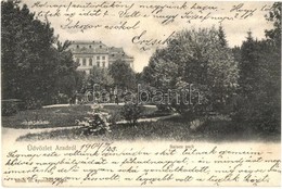 T2 1904 Arad, Salacz Park. Bloch H. Nyomdája Kiadása / Park - Ohne Zuordnung