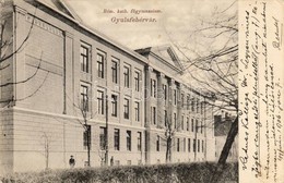 T3 Gyulafehérvár, Karlsburg, Alba Iulia; Római Katolikus Főgimnázium, Papp Gy. Kiadása / Catholic School (EB) - Ohne Zuordnung