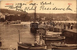 T2/T3 Abbazia, Opatija; Molo Hajókkal / Hafen / Port With Ships (EK) - Ohne Zuordnung