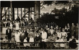 * T2 1927 Abbazia, Opatija; Park, Zenekar A Zene Pavilonban / Park, Music Pavilion With Music Band. Foto Mayer Photo - Ohne Zuordnung