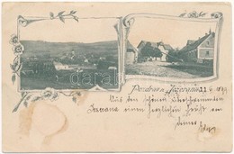 T3 1899 Jezerane (Brinje), Látkép, Utca / General View, Street View. Art Nouveau, Floral (EB) - Non Classés