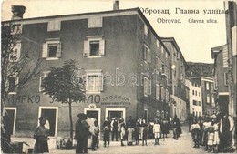 T2/T3 1910 Obrovac, Glavna Ulica / Fő Utca, üzletek / Main Street, Shops (EK) - Non Classés