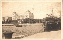 * T2/T3 1912 Pola, Pula; Riviera Szálloda / Hotel Riviera. Phot. A. Beer. Verlag F. W. Schrinner (fl) - Non Classés