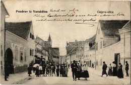 T3/T4 1905 Varasd, Warasdin, Varazdin; Gajeva Ulica / Utca, üzletek. Verlag Von C. Trampus. 168. / Street View, Shops (f - Ohne Zuordnung