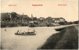 T2 1908 Nagybecskerek, Zrenjanin, Veliki Beckerek; Gizella-part, DDSG (DGT) Uszály, Csónakázók / Gisella-Quai / Riverban - Ohne Zuordnung