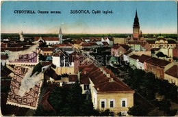 * T2/T3 1926 Szabadka, Subotica; Opsti Izgled / General View. TCV Card - Ohne Zuordnung