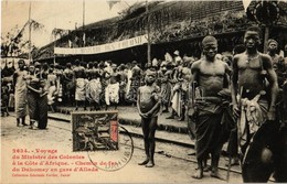 * T1/T2 Allada, Dahomey, Voyage Du Ministre Des Colonies A La Cote D'Afrique, Chemin De Fer Gare/ Travel Of The Minister - Non Classés