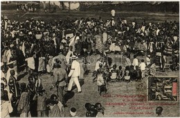 * T1 Ouidah, Whidah, Dahomey, Voyage Du Ministre Des Colonies A La Cote D'Afrique, Réjouissances Sur La Place/ Travel Of - Ohne Zuordnung