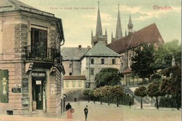 T2 Chrudim, Pohlad Na Byvaly Hrad Chrudimsky / Street View, Castle, Vincenc Kumpan's Shop - Ohne Zuordnung