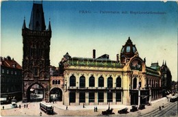 * T2 Praha, Prag; Pulverturm, Repräsentationshaus / Tower, Street, Tram - Ohne Zuordnung