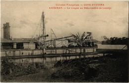 ** T1/T2 Abidjan, Abidjean; Colonies Francaises, La Drague Au Débarcadére De Locodjo / 'Tropicale' Ship - Non Classés