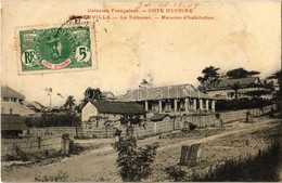 T2/T3 1908 Bingerville, Le Tribunal, Maisons D'habitation / The Court, TCV Card (EK) - Ohne Zuordnung