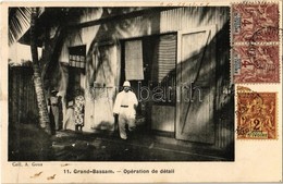 T1/T2 1907 Grand-Bassam, Opération De Détail / Shop, TCV Card - Ohne Zuordnung