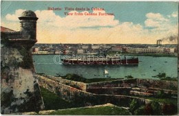 * T2/T3 1923 Havana, La Habana, Havanna; Vista Desde La Cabana / View From Cabana Fortress, Ocean Liner Steamship (EK) - Ohne Zuordnung