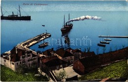 T2/T3 Herceg Novi, Castelnuovo; Port, Ships + "K.u.K. Kraftwagenkolonne Nr. 35." - Ohne Zuordnung