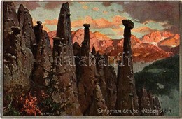 ** T1/T2 Collalbo, Klobenstein (Südtrirol); Excl Pyramiden / Mountains, Art Postcard, Artist Signed - Ohne Zuordnung