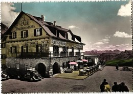 ** T1 Passo Pordoi (Südtrirol), Dolomiti, Albergo Maria Ristorante / Hotel, Restaurant, Automobile, Photo By Vera Fotogr - Ohne Zuordnung