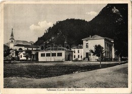 * T3 Tolmezzo, Tolmeč, Tolmein (Carnia); Scuole Elementari / Elementary School, Church (Rb) - Ohne Zuordnung