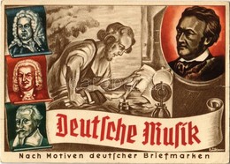 T2/T3 1936 Deutsche Musik, Nach Motiven Deutscher Briefmarken, Olympia = Postwertzeichen = Ausstellung Dresden 1-16. Aug - Non Classés