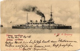T4 1899 SMS Budapest Az Osztrák-Magyar Haditengerészet Monarch-osztályú Partvédő Csatahajója / K.u.K. Kriegsmarine SM Sc - Ohne Zuordnung