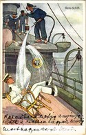 T2/T3 1914 Rein-Schiff. K.u.K. Kriegsmarine Matrose / WWI Austro-Hungarian Navy, Marine Humour Art Postcard, Captain. B. - Ohne Zuordnung