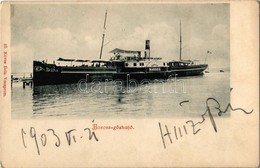 * T2/T3 1903 Baross Oldalkerekes Személyszállító Gőzhajó / Hungarian Side Wheeler Steamship - Ohne Zuordnung