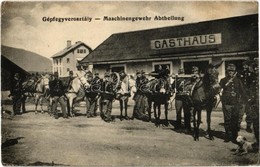 ** T2/T3 Gépfegyverosztály / Maschinengewehr Abteilung / WWI Austro-Hungarian K.u.K. Military, Machine Gun Division, Hor - Ohne Zuordnung