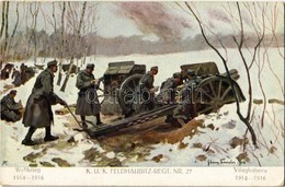 T2/T3 1916 Weltkrieg 1914-1916 - K.u.K. Feldhaubitz-Regt. Nr. 27. Verlag K.u.K. Kmdo. Der 27. Inf. Trp. Dion. / WWI Aust - Ohne Zuordnung