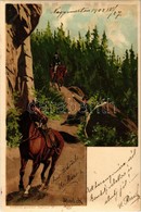 T3 1902 Lady Fell Off Her Horse. Posthorn No. 4581. Litho S: Mailick (glue Marks) - Ohne Zuordnung