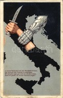 T2/T3 WWI K.u.k. Anti-Italian Military Propaganda Art Postcard. Offizielle Karte Für Rotes Kreuz, Kriegsfürsorgeamt Krie - Non Classés