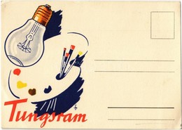 ** T2/T3 Tungsram Lámpa Reklámlapja / Hungarian Lightbulb Advertisement (EB) - Non Classés