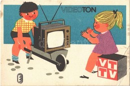 ** T3 Videoton Tv Reklámlapja, Elektroimpex Budapest / Hungarian Television Advertisement Card (EB) - Ohne Zuordnung