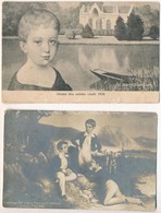 2 Db Régi Uralkodó Motívumlap: I. Ferenc József Fiatalon / 2 Pre-1945 Royalty Postcards With Young Franz Joseph I Of Aus - Ohne Zuordnung