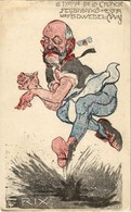 ** T2/T3 Le Tyran De La Croacie / Feljbaba Kő-Mester / Der Feldwebel Cuvaj / Franz Joseph Caricature. A.W. II.-1. (EK) - Non Classés