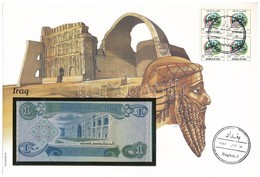 Irak 1980. 1D Borítékban, Alkalmi Bélyeggel és Bélyegzéssel T:I Iraq 1980. 1 Dinar In Envelope With Stamps And Cancellat - Ohne Zuordnung