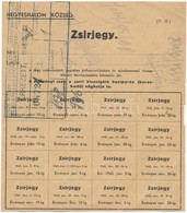 1943. "Hegyeshalom Község Zsírjegy" Bélyegzéssel T:III - Ohne Zuordnung