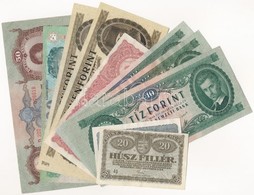 10db-os Magyar Korona, Pengő és Forint Tétel, Közte "1949. 10Ft" T:I--III - Ohne Zuordnung