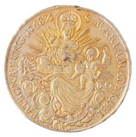 1768K E.V.M.-D.Tallér Ag "Mária Terézia" Aranyozva (28,07g) T:2 Ph., Juszt. Hungary 1768K E.V.M.-D. Thaler Ag "Maria The - Non Classés