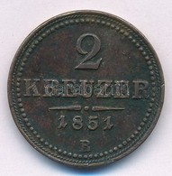 1851B 2kr Br T:2 Patina - Ohne Zuordnung