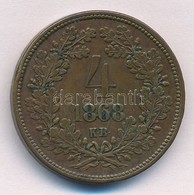 1868KB 4kr Cu T:2 Kis Patina  Adamo M7.1 - Non Classés