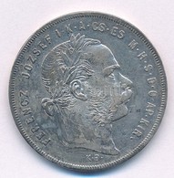 1878KB 1Ft Ag "Ferenc József / Középcímer" T:2 Patina Adamo M15 - Non Classés