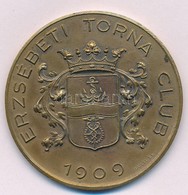 ~1920-1930. "Erzsébeti Torna Club 1909 / II" Br Emlékérem "HAWEL BP" Gyártói Jelzéssel (48mm) T:2 - Ohne Zuordnung